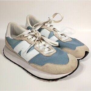 New Balance 237 Women's 7.5 White Gray Blue